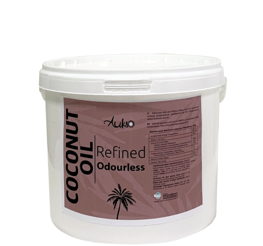 Refined Coconut Oil AUKSO, 3 L 1