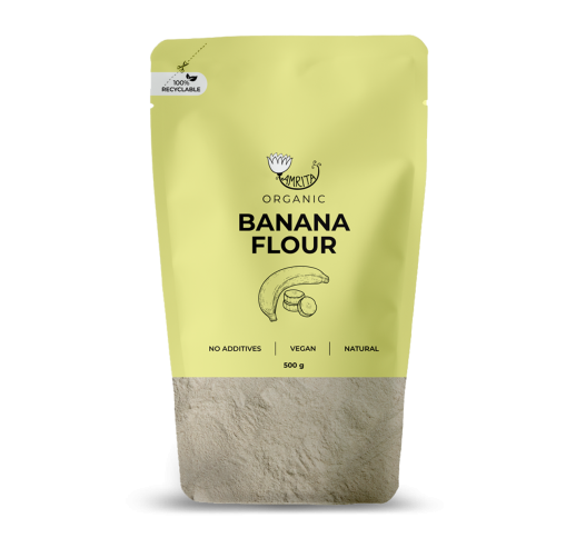 Organic Banana Flour AMRITA, 500 g 1