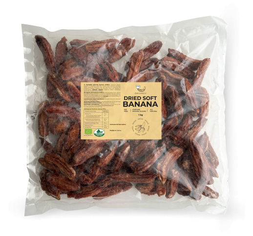 Organic Dried Banana Whole AMRITA, 1 kg 1