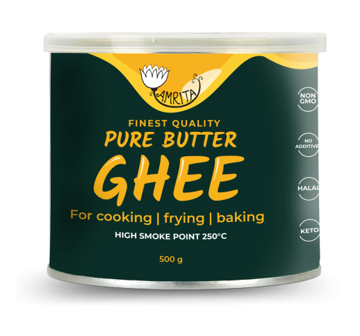 Cow Butter Ghee AMRITA, tins 500 g 1