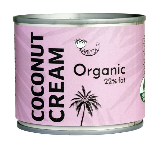 Organic Coconut Cream AMRITA 22%, 200ml 1