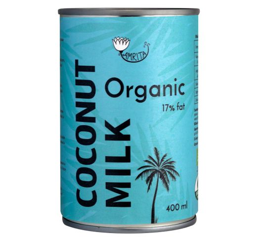 Organic Coconut Milk AMRITA 17%, 400ml 1