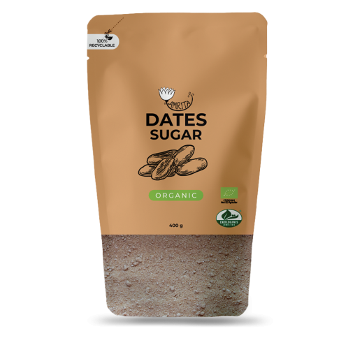Organic date sugar AMRITA , 400g 1