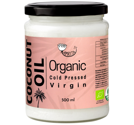 Organic Virgin Coconut Oil AMRITA, 500 ml 1