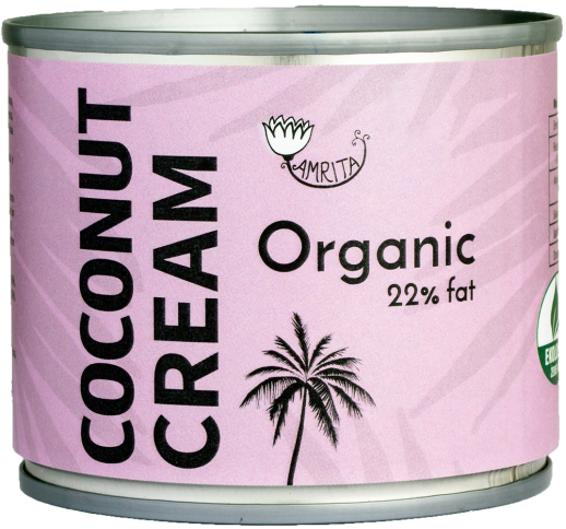 Organic Coconut Cream AMRITA 22%, 200ml 1