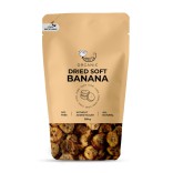 Ekologiški džiovinti minkšti bananų gabaliukai AMRITA, 250 g 2