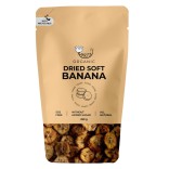 Ekologiški džiovinti minkšti bananų gabaliukai AMRITA, 250 g 2