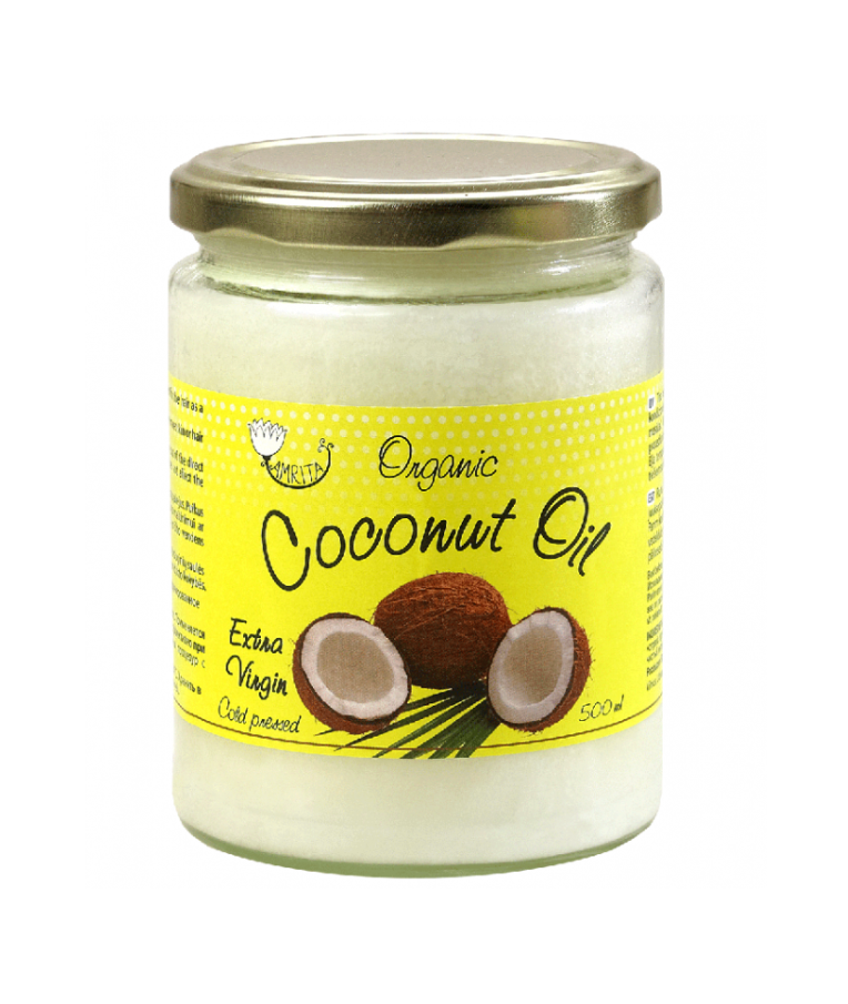 Organic pure cosmetic coconut oil AMRITA, 500 ml 1