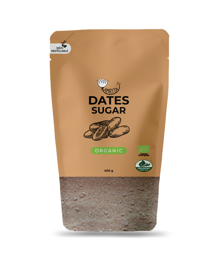 Ekologiškas datulių cukrus AMRITA,  400g 1