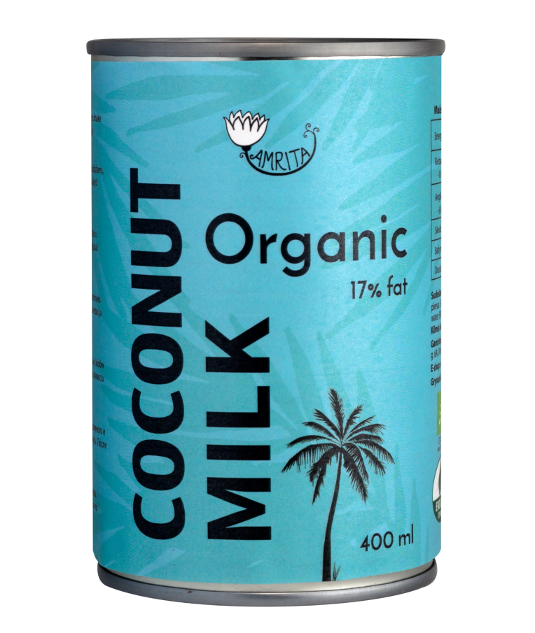 Organic Coconut Milk AMRITA 17%, 400ml 1