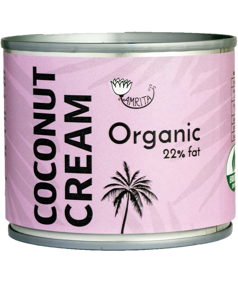 Organic Coconut Cream AMRITA 22%, 200ml 1