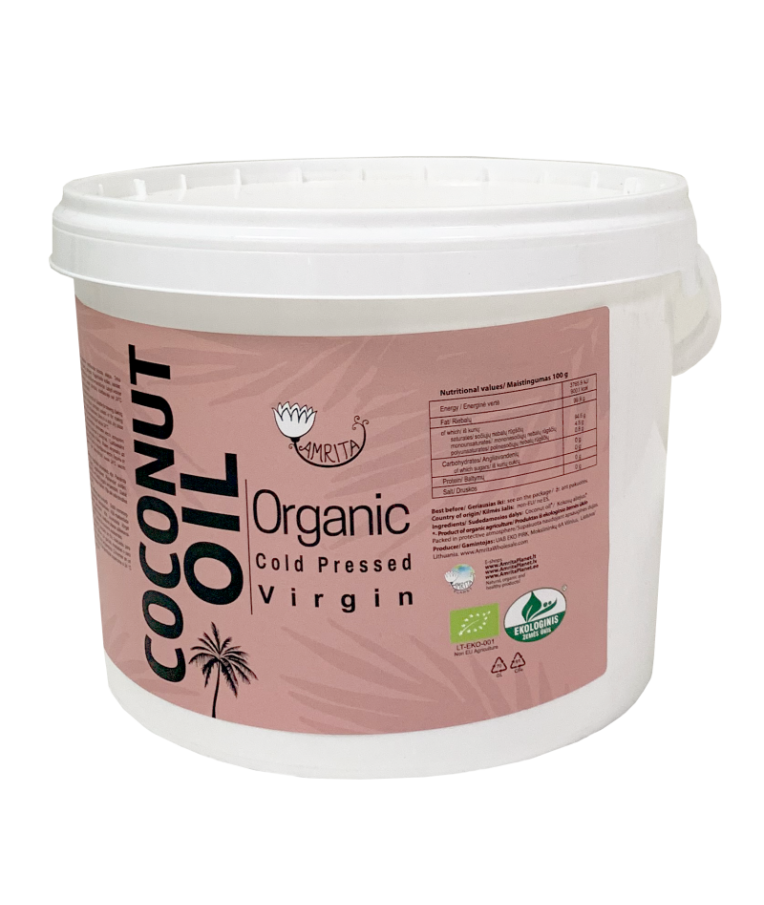 Organic Virgin Coconut Oil AMRITA, 3 L 1