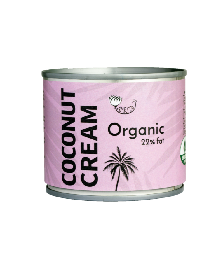 Organic Coconut Cream 22%, 200 ml (without label) 1