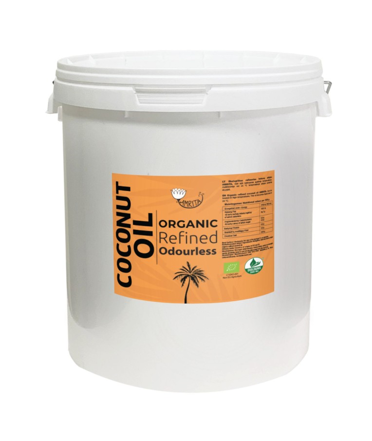 Organic Refined Coconut Oil Amrita, 20 l 1