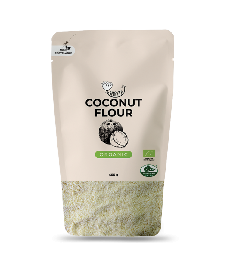 Ekologiški kokosų miltai AMRITA, 400 g 1