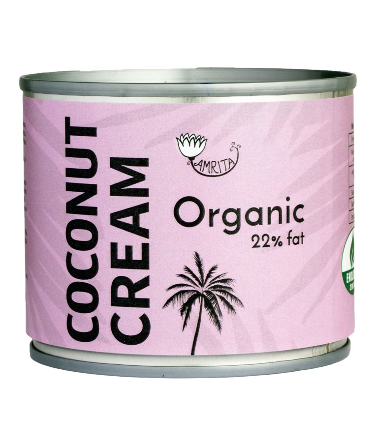 Organic Coconut Cream AMRITA 22%, 200ml 1