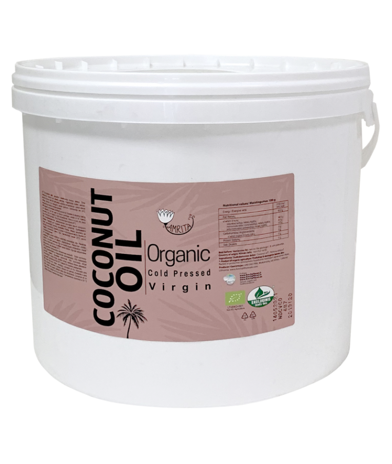 Organic Virgin Coconut Oil AMRITA, 10 L 2